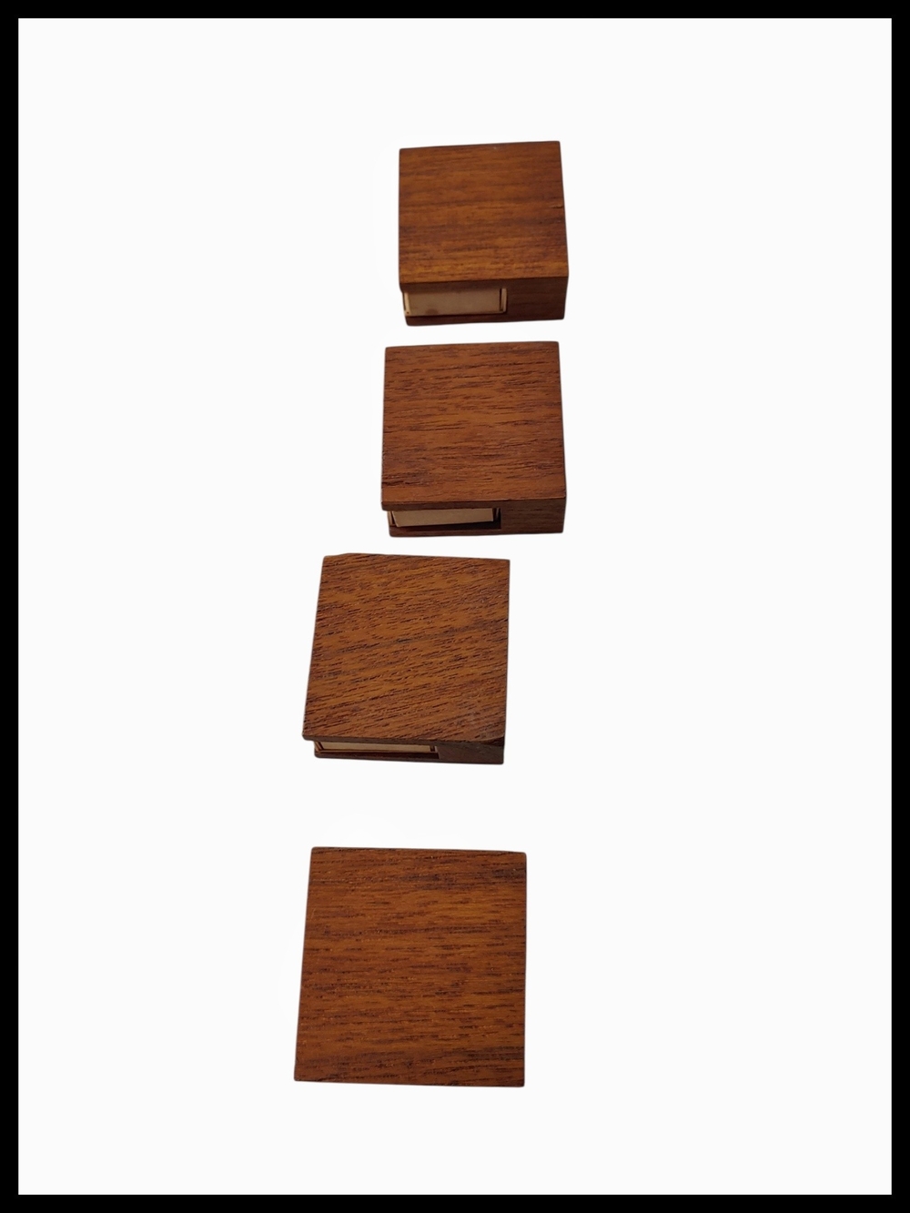 Vintage Dansk Teak Matchbox Holders - Set of 4 - Quistgaard *please read* - Picture 7 of 8